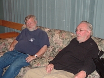 Jim Bennett and Jim McGrath at the recording studio