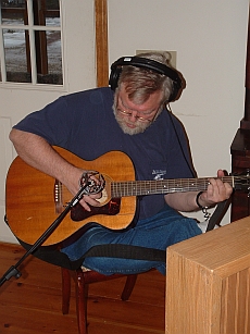 Jim Bennett at the recording studio